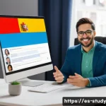 Home 20 온라인 학습에서의 프레젠테이션 기술 - A professional online instructor engaging a diverse group of adult Spanish-speaking students during ...